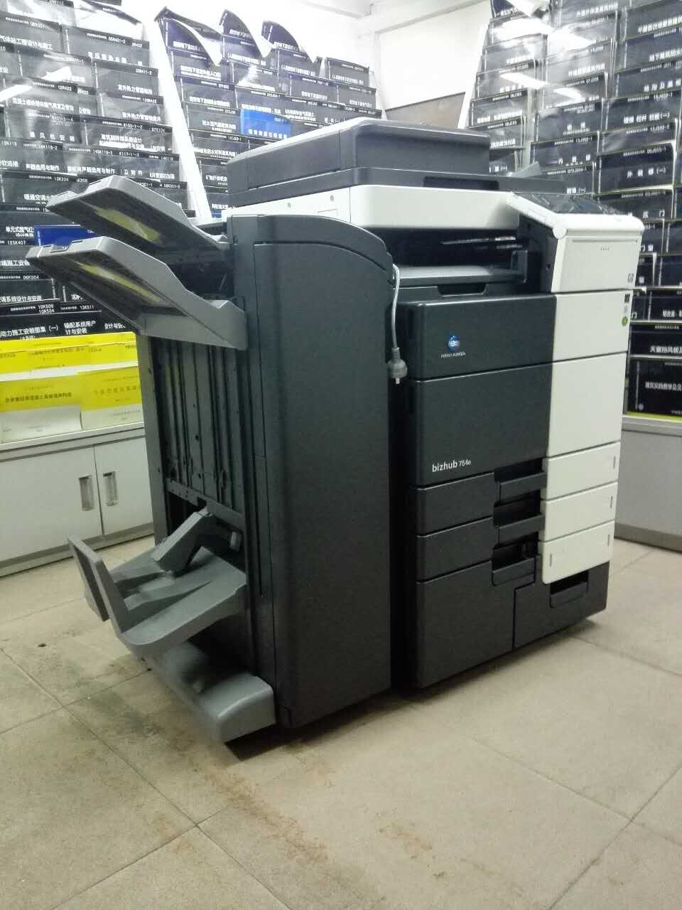 科頤辦公給謀圖書館安裝的柯尼卡美能達BH754e復印機