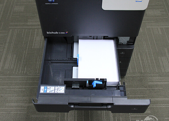 柯尼卡美能達C266紙盒采用了全新的可拆卸設計-科頤辦公